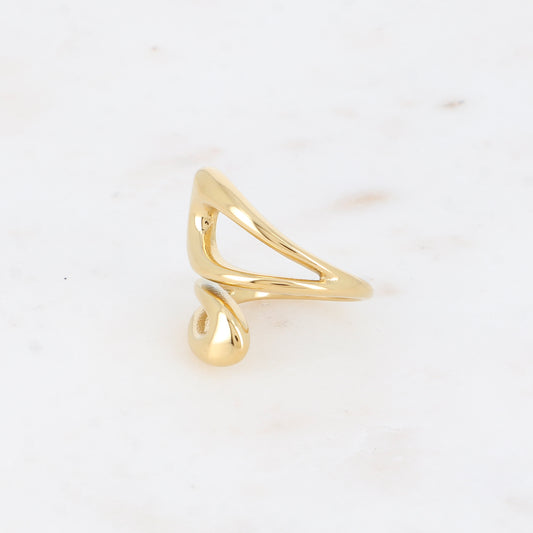 Bague large ouverte - formes ajourées