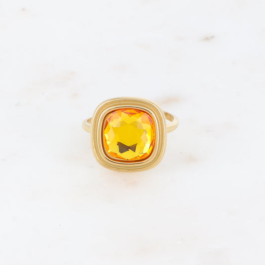 Bague - cristaux 10mm sunflower