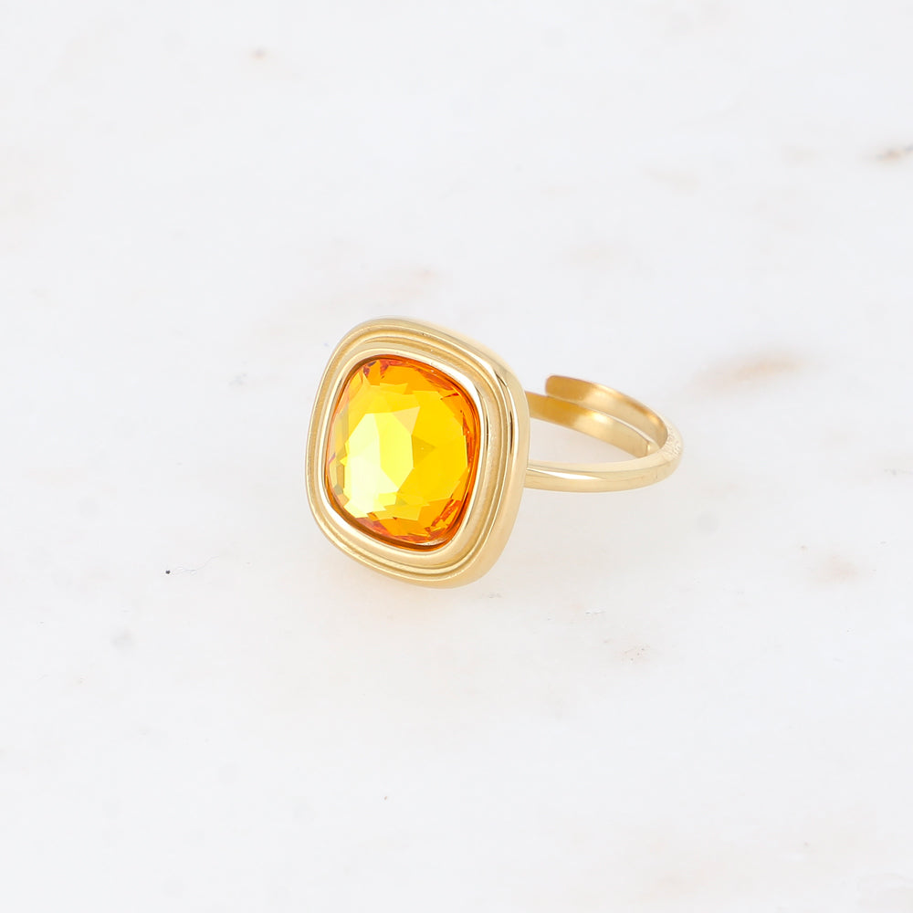 Bague - cristaux 10mm sunflower