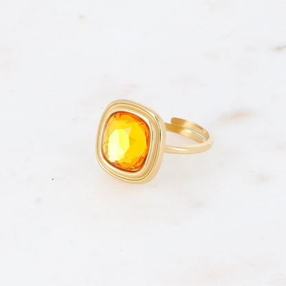 Bague - cristaux 10mm sunflower
