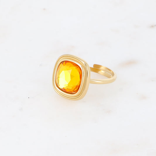 Bague - cristaux 10mm sunflower