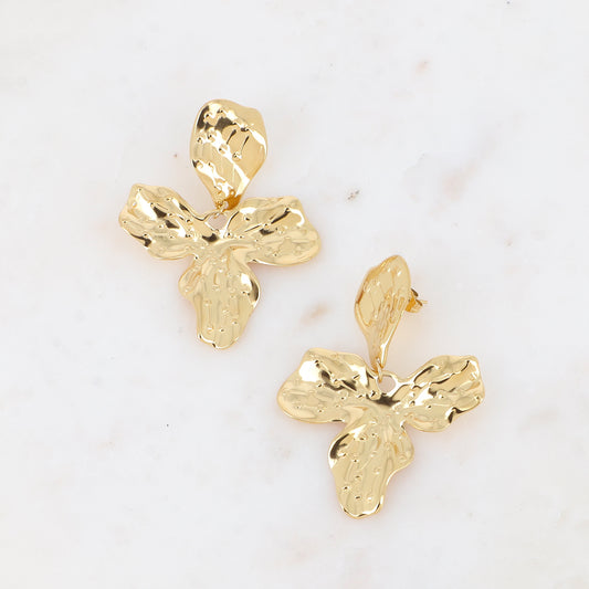 Boucles pendantes - 2 pièces en feuillage 47x61 mm