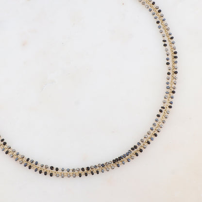 Collier trois rangs avec perles de rocaille (40/42/45+5CM)