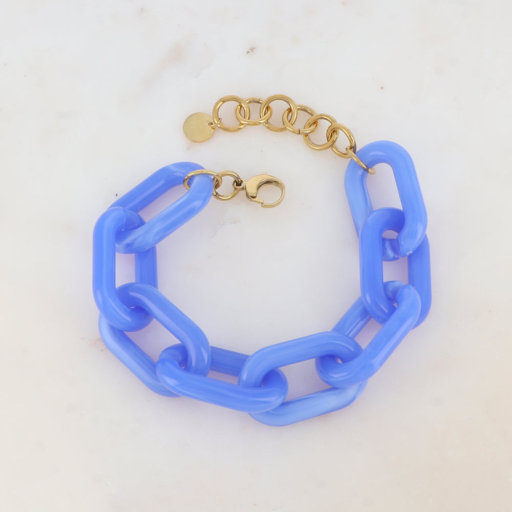 Bracelet avec résines ovales