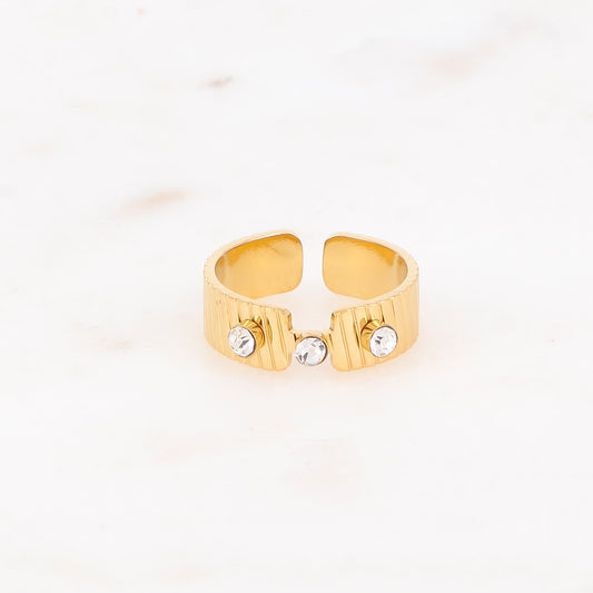 Bague avec strass