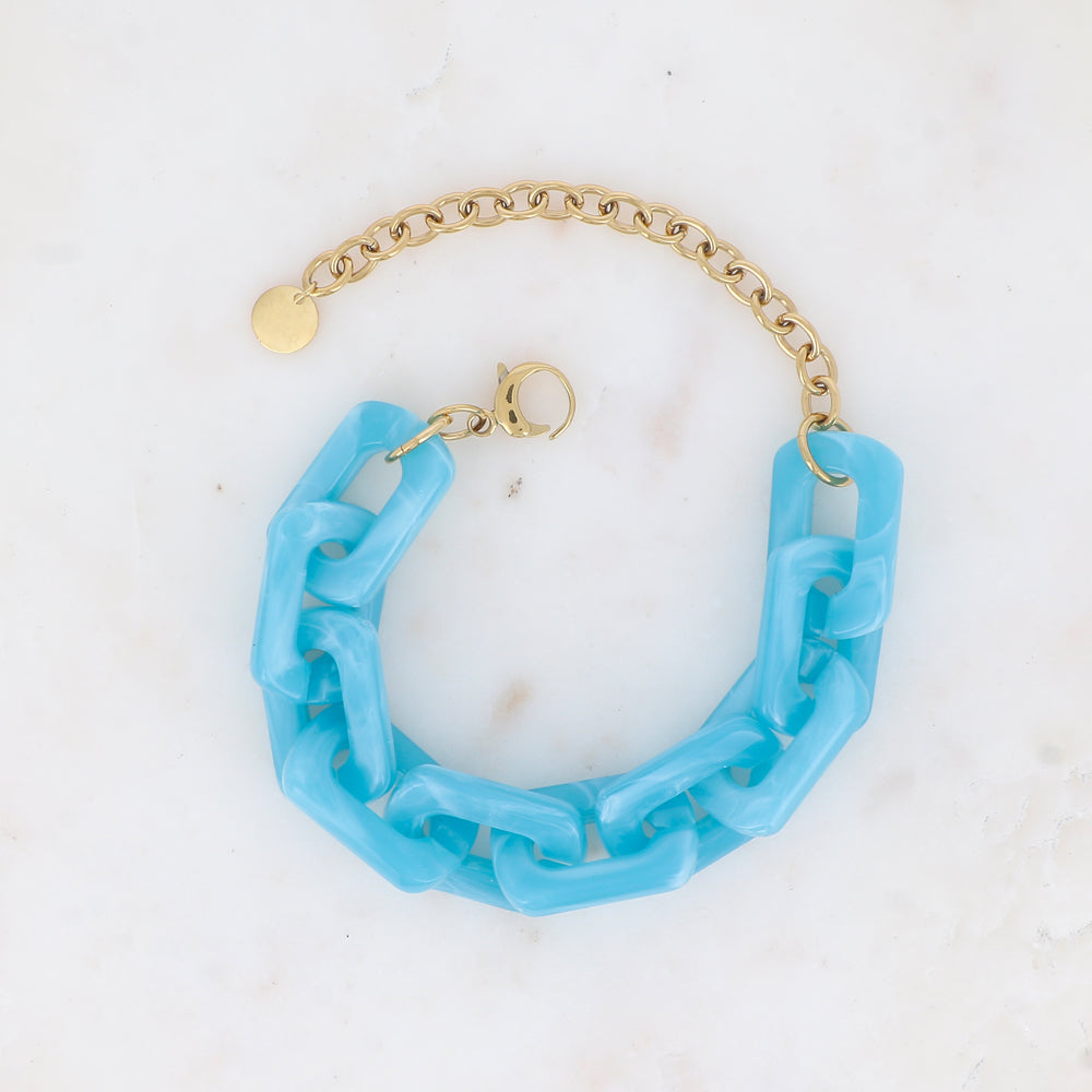 Bracelet avec résines rectangulaires