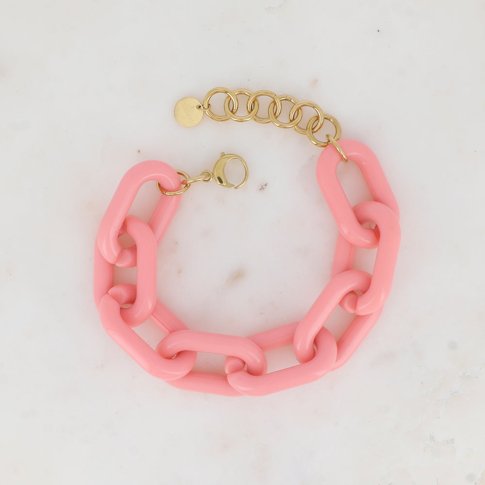 Bracelet avec résines ovales