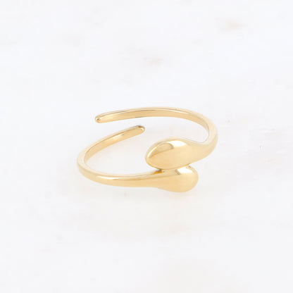 Bague graphique avec effet lisse