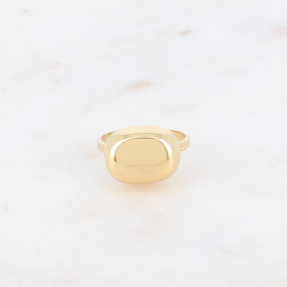 Bague - forme rectangulaire bombé