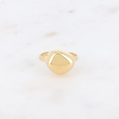 Bague - forme poire allongée bombée