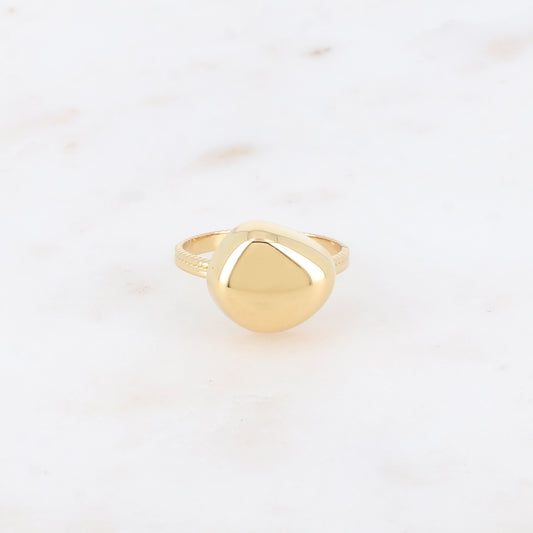 Bague - forme poire allongée bombée