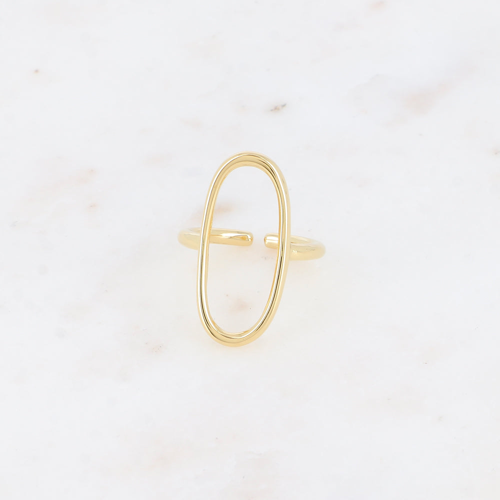 Bague fine - grand ovale ajouré