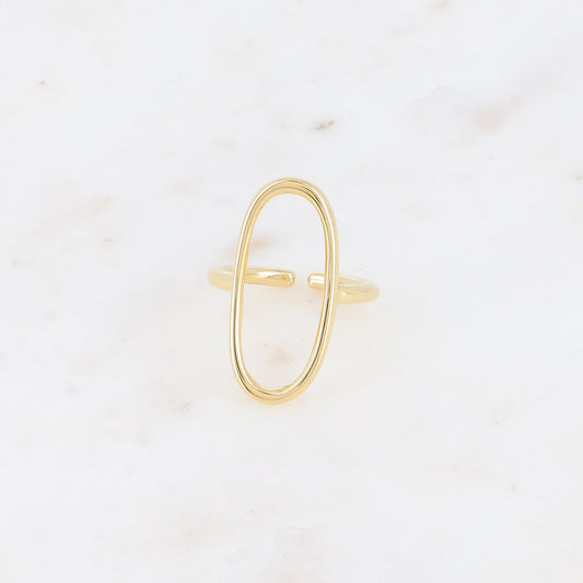 Bague fine - grand ovale ajouré