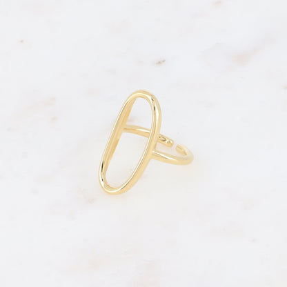 Bague fine - grand ovale ajouré