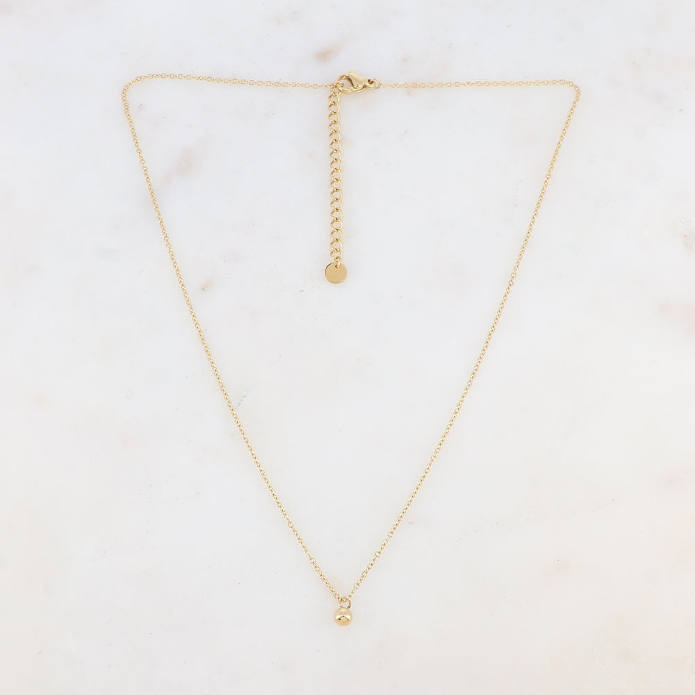 Collier avec pendentif boule 45+5 cm