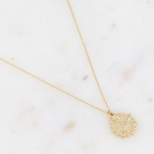 Collier avec fleur (40+5CM)
