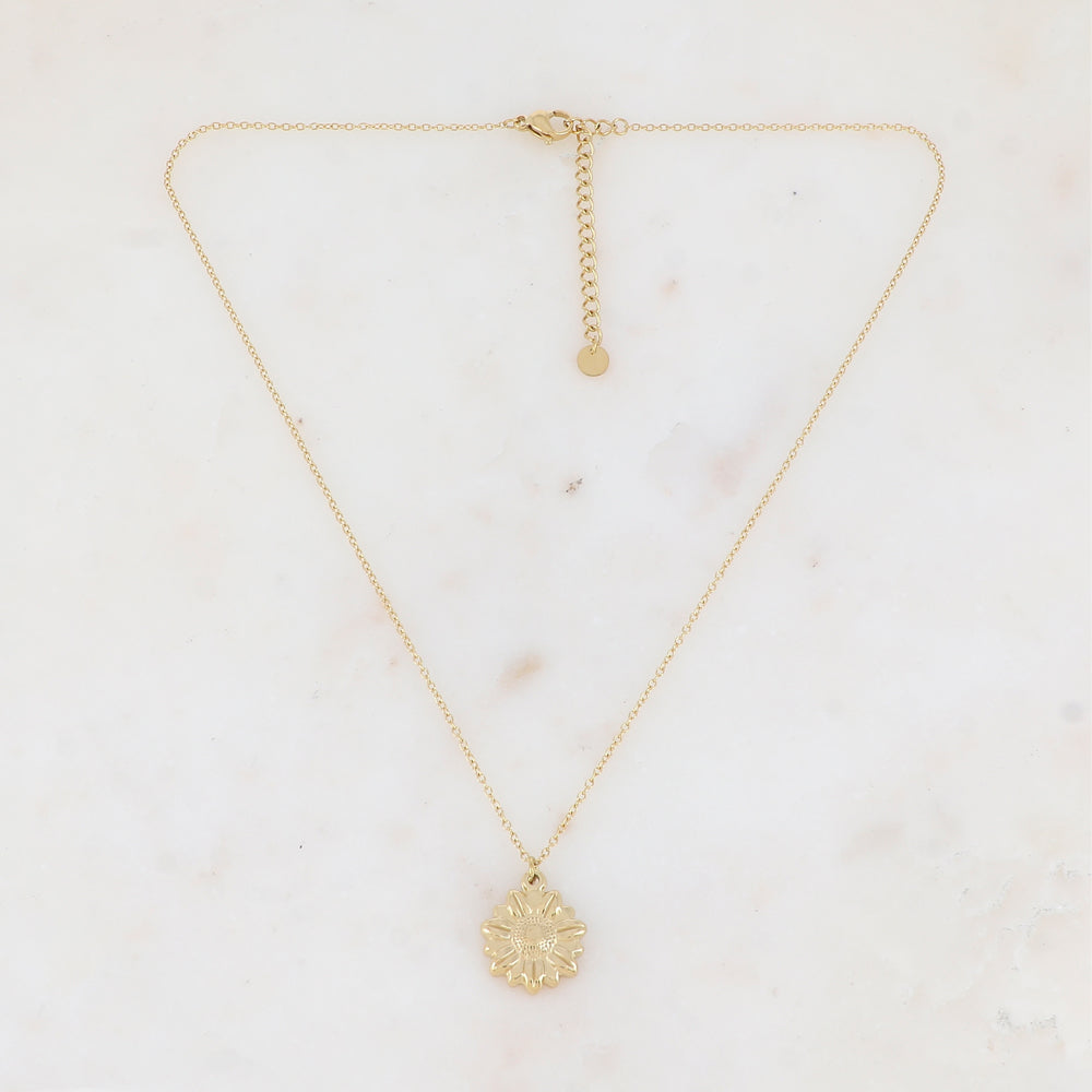 Collier avec fleur (40+5CM)