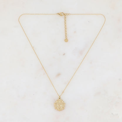Collier avec fleur (40+5CM)