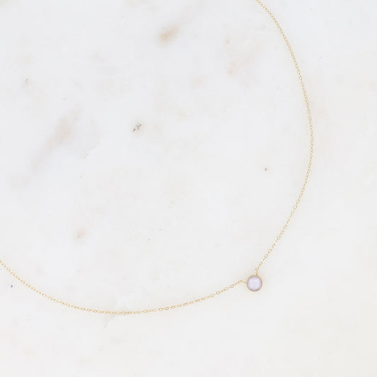 Collier orné de cristal de Swarovski® PP20 - Powder rose
