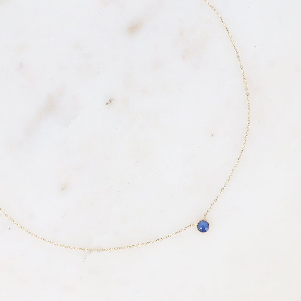 Collier orné de cristal de Swarovski® PP20 - Royal blue