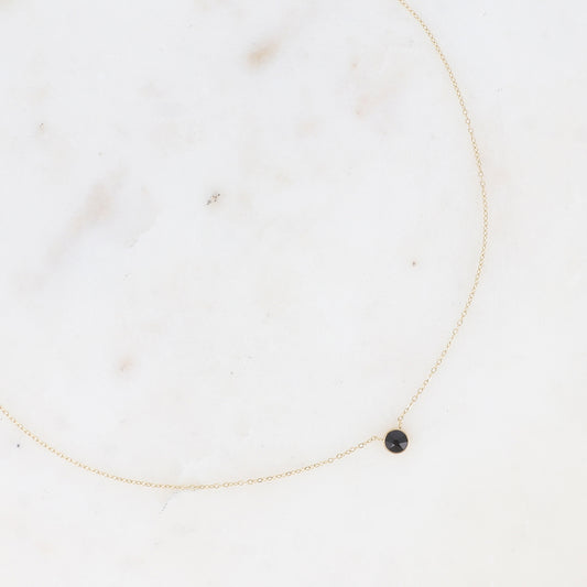 Collier orné de cristal de Swarovski® PP20 - Jet
