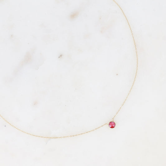 Collier orné de cristal de Swarovski® PP20 - Royal red