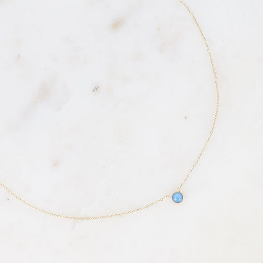 Collier orné de cristal de Swarovski® PP20 - Summer blue