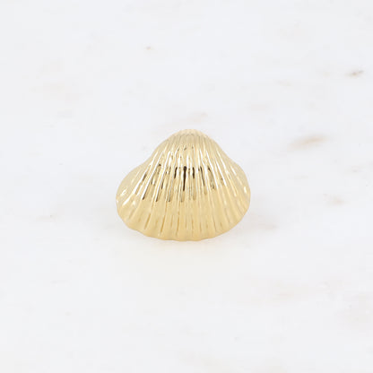 Bague - coquillage texturé