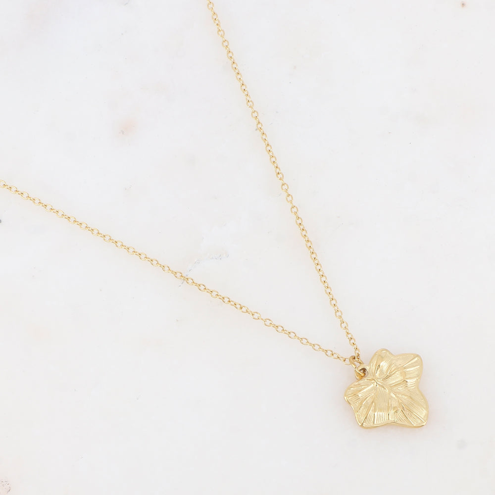 Collier avec pendentif feuille (40+5CM)
