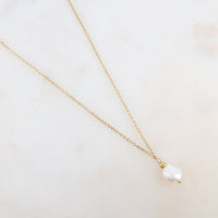 Collier avec pendentif perle d'eau douce (45+5CM)