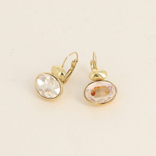 Boucles dorées - ornées de cristaux de Swarovski® - Golden shadow