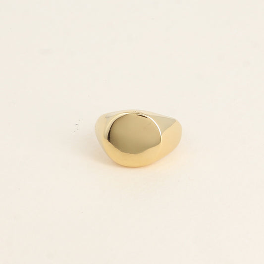 Bague - chevalière forme ronde