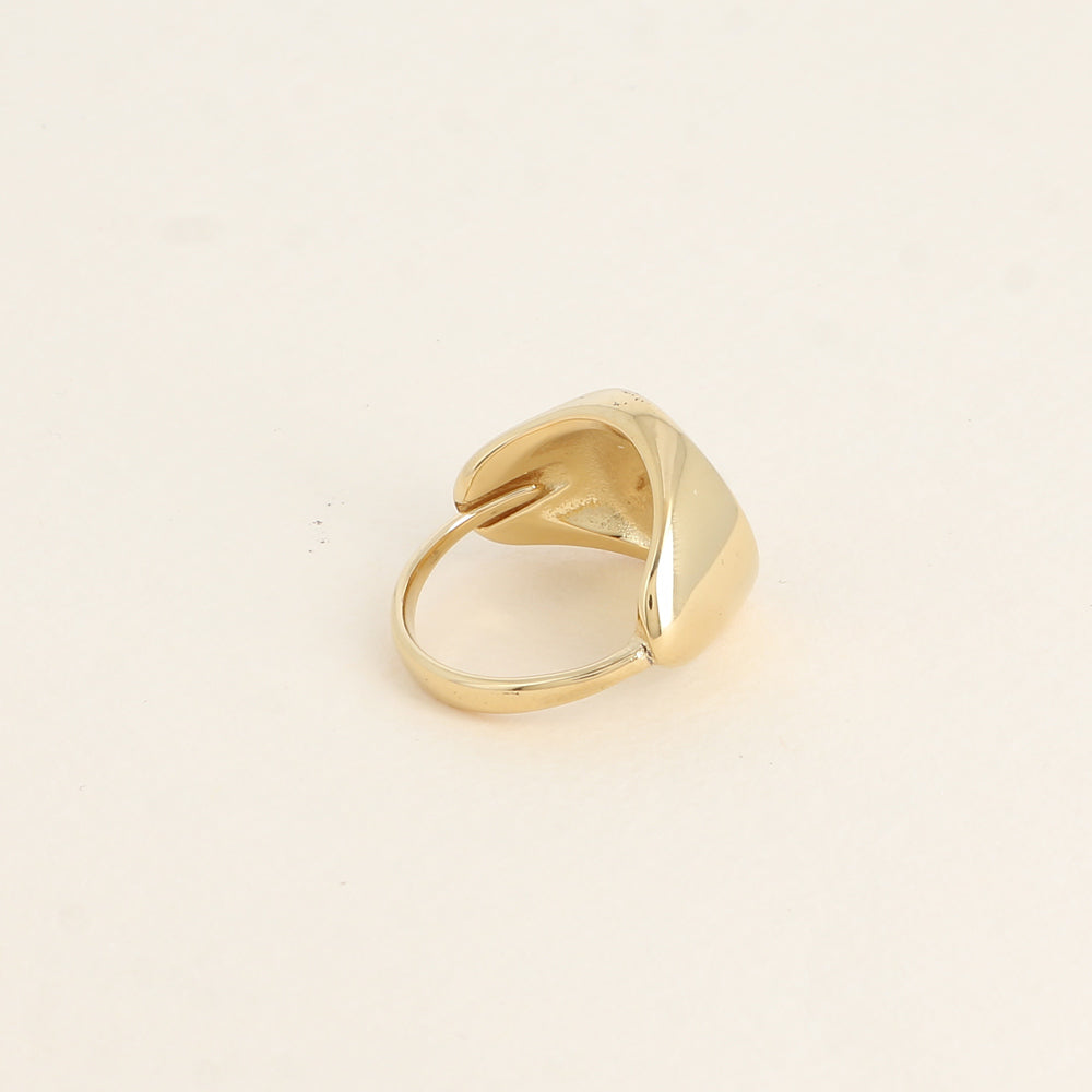 Bague - chevalière forme ronde