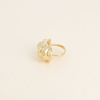 Bague - pièce en forme de coquillage