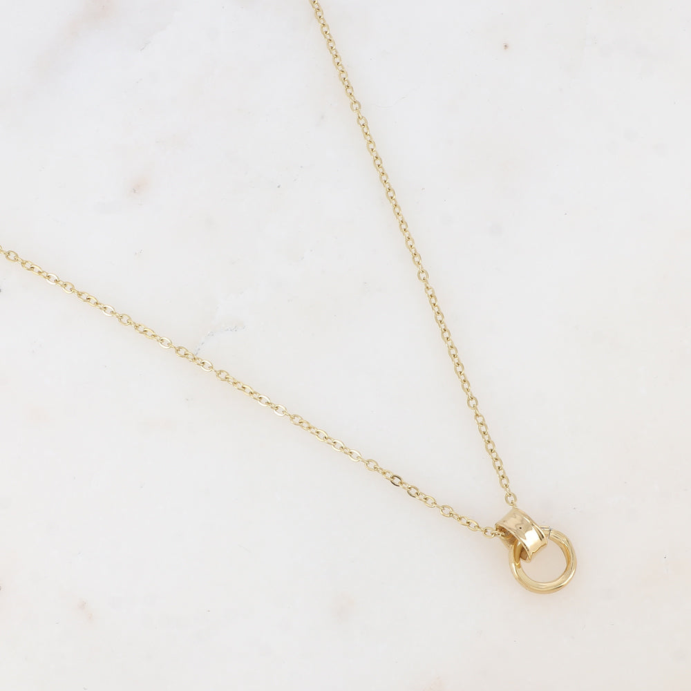 Collier avec anneau lisse (45+5CM)