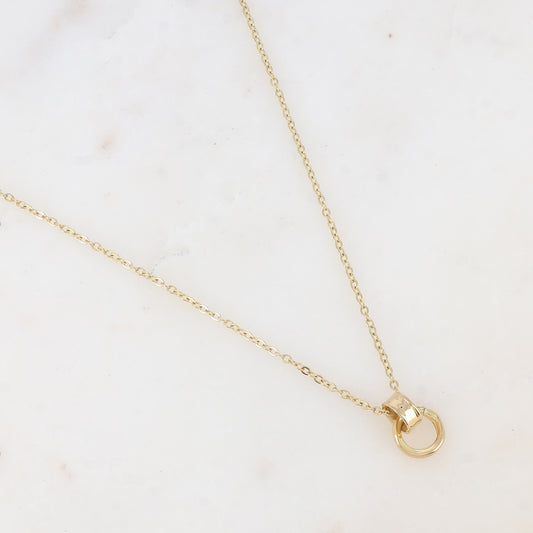 Collier avec anneau lisse (45+5CM)