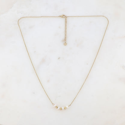 Collier avec perles d'eau douce (48.5+5CM)