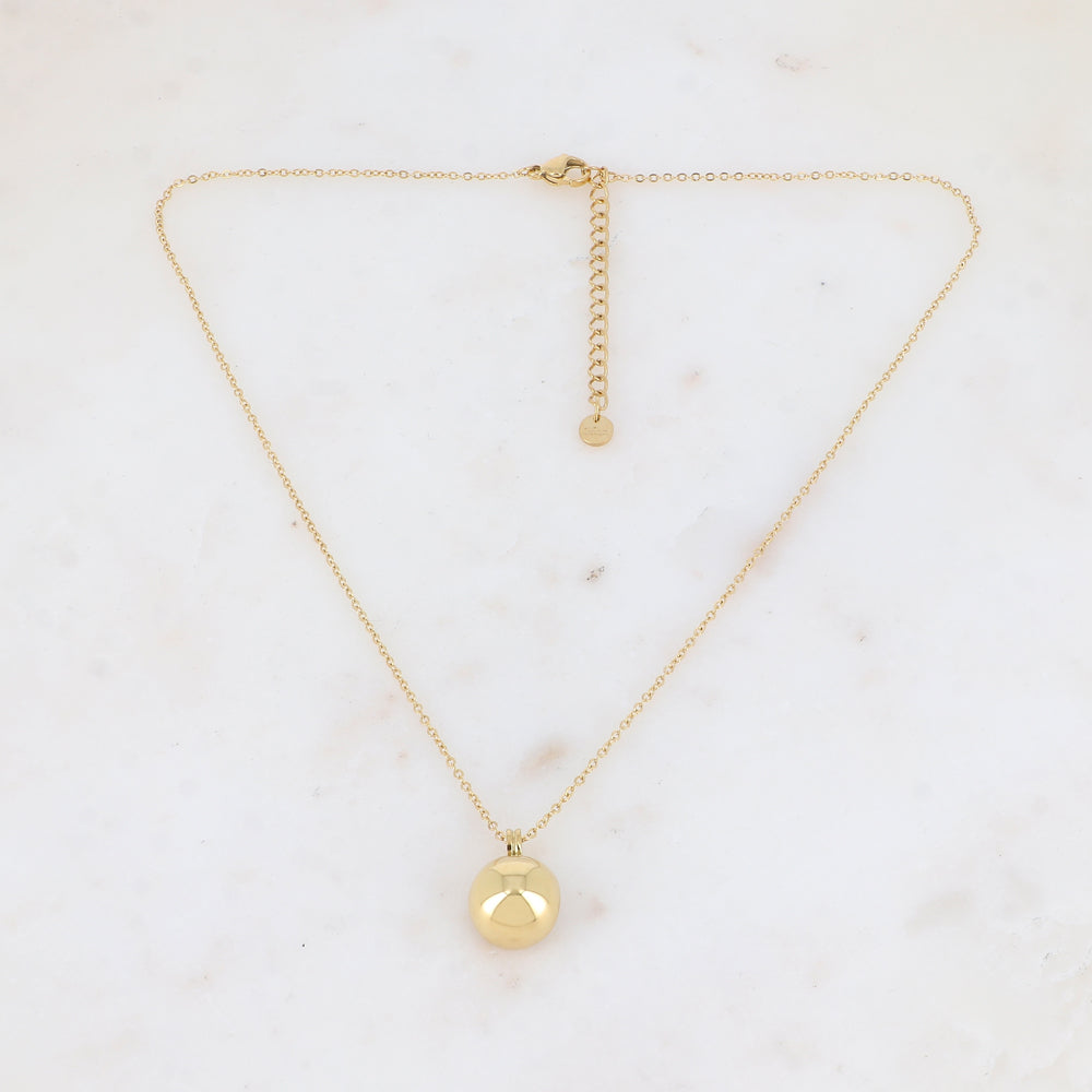 Collier avec demi-boule (40+5CM)