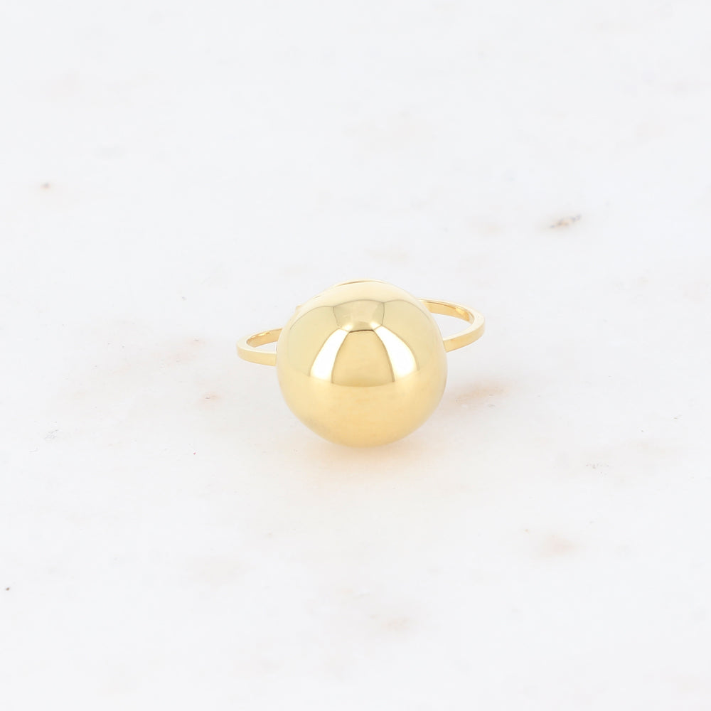 Bague avec demi-boule