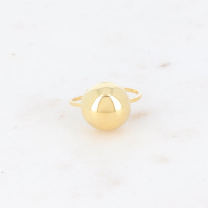 Bague avec demi-boule