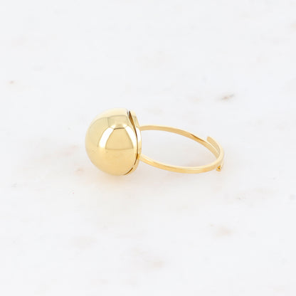 Bague avec demi-boule
