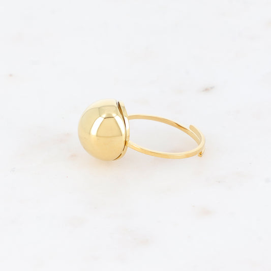 Bague avec demi-boule