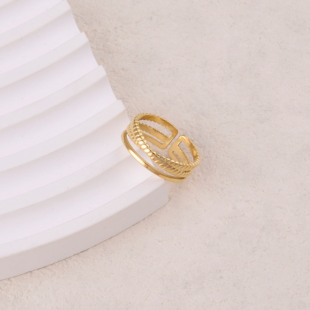 Bague croisée 3 rangs