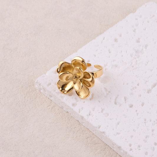 Bague avec fleur