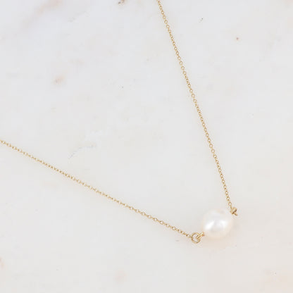 Collier avec perle d'eau douce (40+5CM)