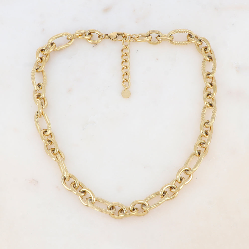 Collier en grosse maille (41+5CM)