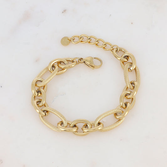 Bracelet en grosse maille
