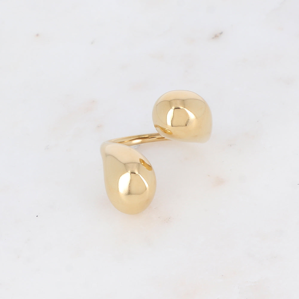 Bague réglable avec effet miroir