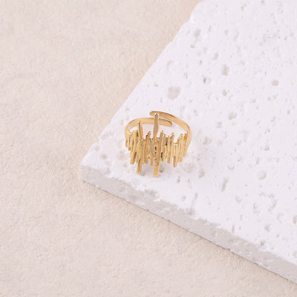 Bague fine graphique