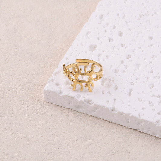 Bague fine graphique